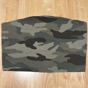 Medium camo tube top